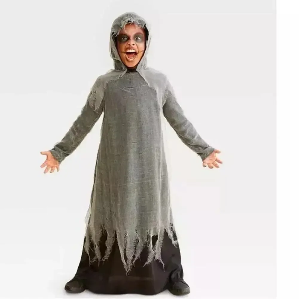 Hyde and Eek Kids Creepy Hooded Robe Costume Size Small‎ New